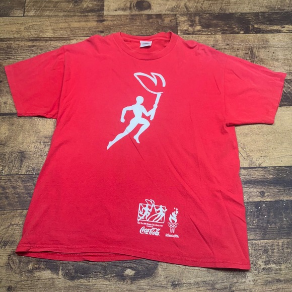 Hanes Other - Hanes 1996 Atlanta Olympics Coca-Cola Torch Relay T-Shirt XL‎